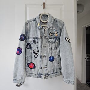 NASA Patched Denim Jacket